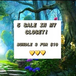 $5 SALE STARTS NOW!!!